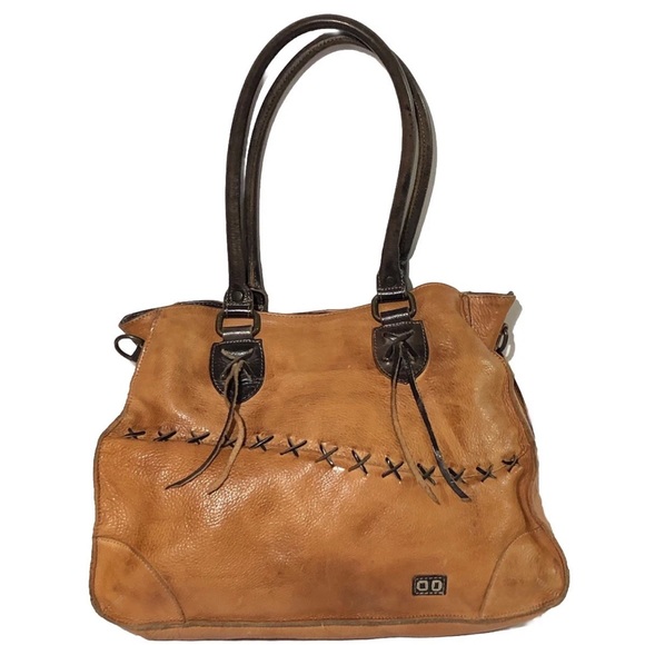 Bed Stu Bruna Stevie Purse Nectar Lux Tan Rustic Whipstitch Western Bag - Picture 5 of 15